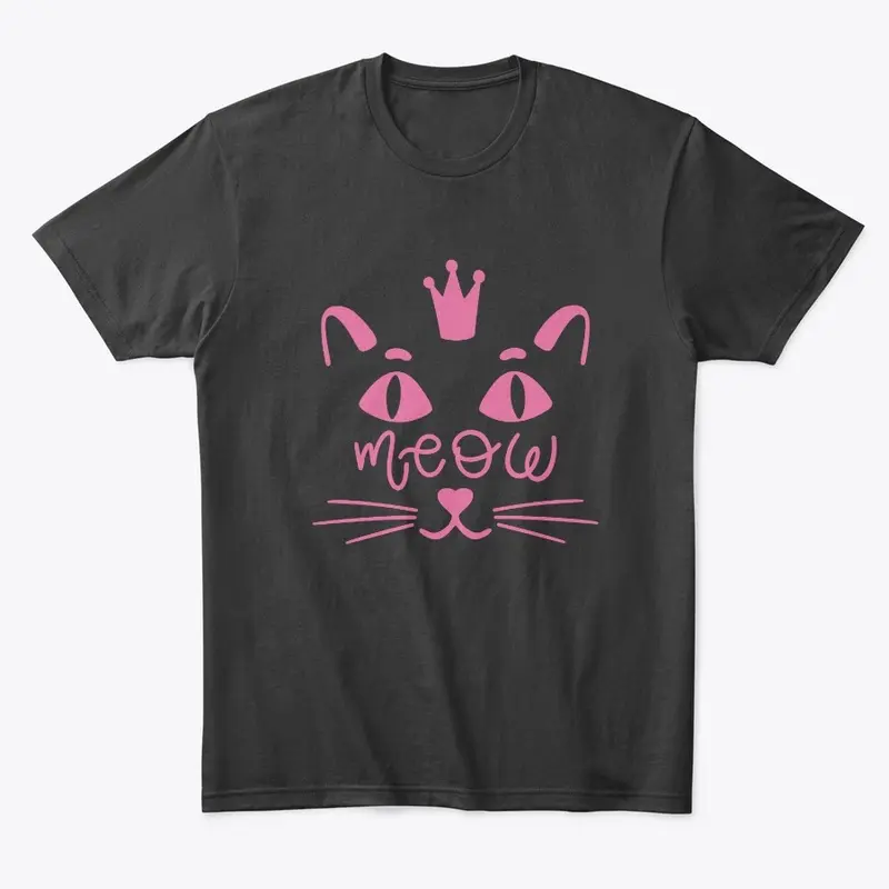 Meow kitten gift tshirt for cat lovers