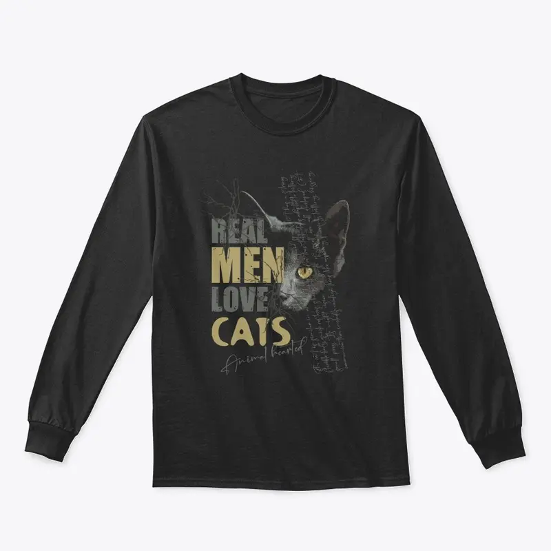 Real men love cats tshirt for cat lovers