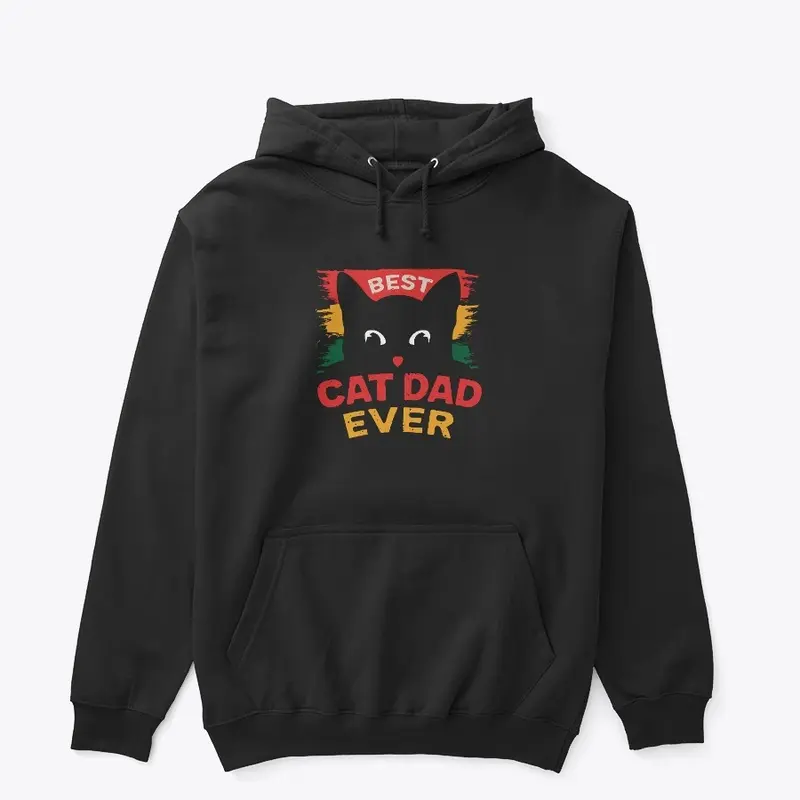 Best Cat Dad Ever T-shirt Design